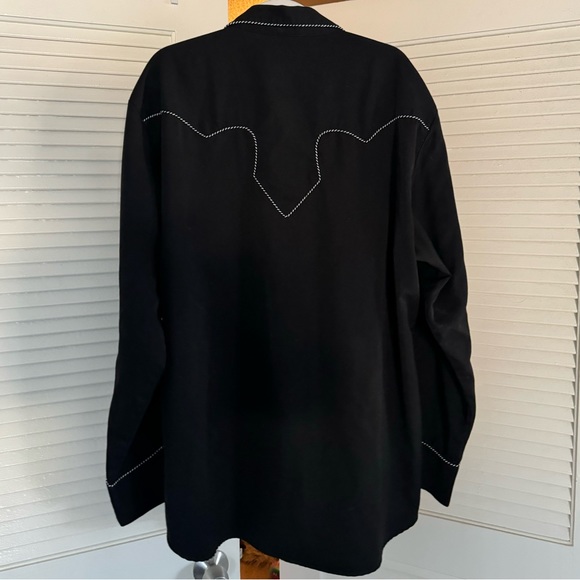 Scully Black Classic Western Shirt Men’s XXL P-726 - Picture 6 of 7